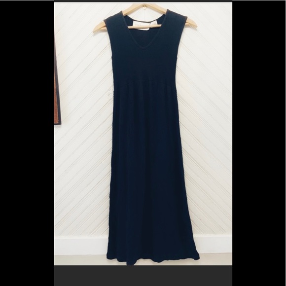 Minimalist 90’s Waffle Knit Maxi Dress - Picture 1 of 2